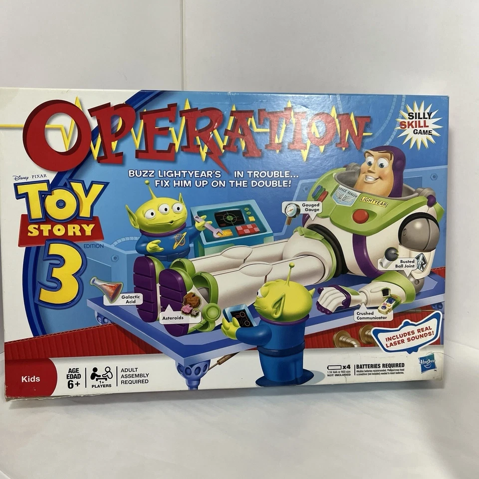 Hasbro Disney Toy Story 3 Operación Juego Buzz Lightyear Completo Foto 1 de 1