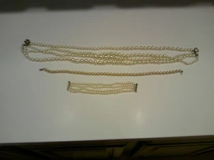 Disfraz Perlas Joyería J.CREW 4 HEBRAS, 11" ESTERLINA 7,5 CERRADO, 925 4 HEBRAS SUJETADOR - Imagen 1 de 14