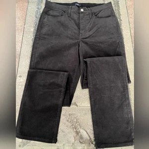 Neu mit Etikett J. Crew Damen schwarz Cord gerades Bein Hose Größe 30T - Bild 1 von 4
