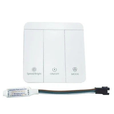 DC5-24V WS2811 Running Water Flowing LED Light Strip Controller 3Key RF Button - Image 1 of 4