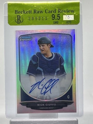 2013 Bowman Chrome Prospect Refractor Nick Ciuffo Auto #BCA-NC  BRCR 9.5/10 - Image 1 of 3