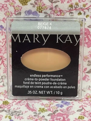 Mary Kay Creme-to-Powder Foundation Beige 4 New! Endless Performance - Image 1 of 4