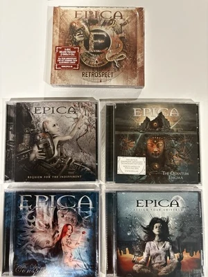 EPICA 5 title CD Lot. All Are Brand New Sealed. Includes Retrospect 3cd/2dvd. - Image 1 of 4