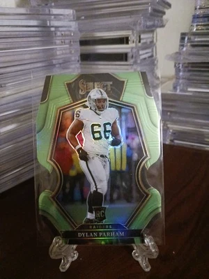 2022 Select Premier Level Neon Green Prizm Die-Cut /299 Dylan Parham Rookie RC - Image 1 of 2
