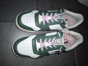 Sneaker Tommy Hilfiger Gr. 40 Jeans Grün/Rosa - Bild 1 von 2