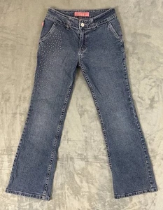 VTG Bongo Jeans Women Girls Size 12 Flare Leg Y2K 90s Stones Bell Bottom - Picture 1 of 8