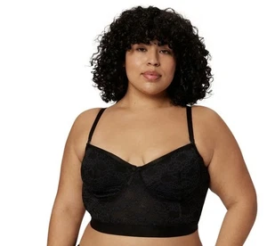 Bustier negro de encaje Desfile. ¡NUEVO CON ETIQUETAS! Talla 3XL! - Imagen 1 de 7