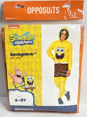Bob Esponja Calça Quadrada One Piece Opposuits Crianças 6-8Y Unissex Imperfeições * - Imagem 1 de 4