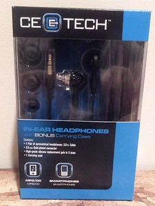 CE E - Auriculares en la oreja Tech / Auriculares con estuche de transporte / iPod o teléfono inteligente - Imagen 1 de 1