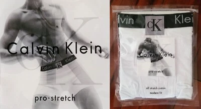 CK-260 Real Vintage 1996 U2302 Calvin Klein Pro-Stretch Boxer Calzoncillo (S) Foto 1 de 4