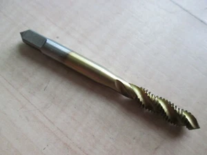 NEW M6 M6x1.0 Metric Tap Titanium Nitride Coated HSS Steel Spiral Tap #T15AD - Picture 1 of 5