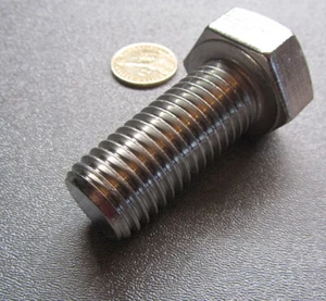 18-8 A2 Stainless Steel Bolt, FT, Metric, M24 x 3 x 55 mm Length ,1 pc - Picture 1 of 12