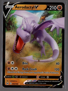 Aerodactyl V 92/196 Ultra Rare Lost Origins Pokemon TCG Near Mint