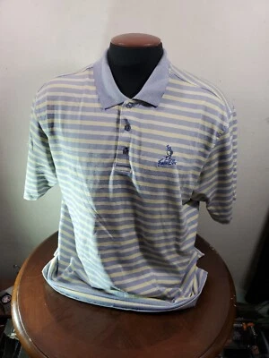 Fiddlers Elbow Golf Polo Mens XL MULTICOLOR Stripped Embroided Pima Cotton ... - Imagem 1 de 4