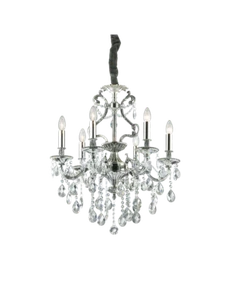 Gioconda lampadario di Ideal Lux sp6 argento E14 max 6 x 40W - Foto 1 di 1