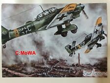 Postkarte (Ju-87 über Stalingrad), Luftwaffe, Wehrmacht, Junkers