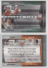 2008 Donruss Elite Extra Edition College Ties Green Cat Osterman Jordan Danks