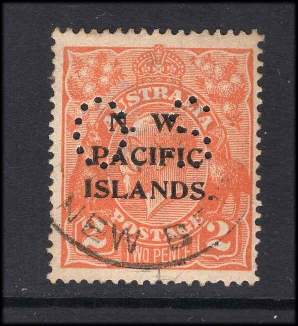M26984 New Guinea 1919 2d Orange Official Fine Used Sg 018 Cat £48 - Image 1 of 1