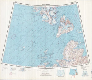 Mapa topográfico militar soviético ruso - MYS CHELYUSKIN (Rusia), 1M, edición 1957 - Imagen 1 de 4