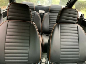 FODERE SEDILI AUTO ASIAM LANCIA BETA coupe' - dal 1979 simlpelle nero - Imagen 1 de 1