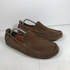 Timberland Mens Loafers Size 12W Genuine Leather Suede Comfort Shoes in Brown