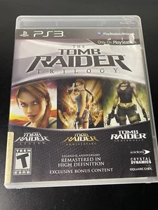 Tomb Raider: Trilogy (Sony PlayStation 3, 2011) PS3 Game w/ Manual RARE - Picture 1 of 3