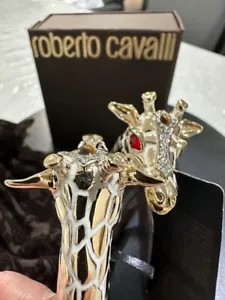 Brand New Authentic Roberto Cavalli Giraffe Bangle Bracelet $975 Retail - Picture 1 of 12