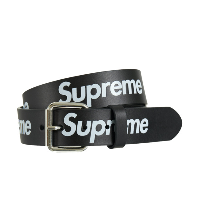 Supreme Repeat Leather Belt - Red (SS23)