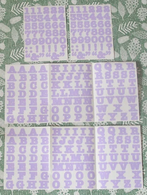 Pegatinas Creative Memories ABC/123 estilo audaz alfabeto y número - lavanda Foto 1 de 2