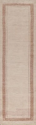 Elfenbein Eingefasst Gabbeh Kashkoli Oriental Teppich Läufer Wolle Handgeknüpft - Bild 1 von 4