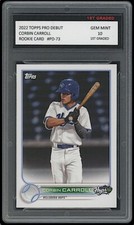 Corbin Carroll 2022 / '22 Topps Pro Debut 1st Graded 10 Rookie Card Diamondbacks