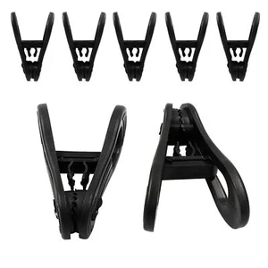 30 Pack Black Finger Clips for Pants Hangers Multi-Purpose Hanger Clips for B... - Picture 1 of 5