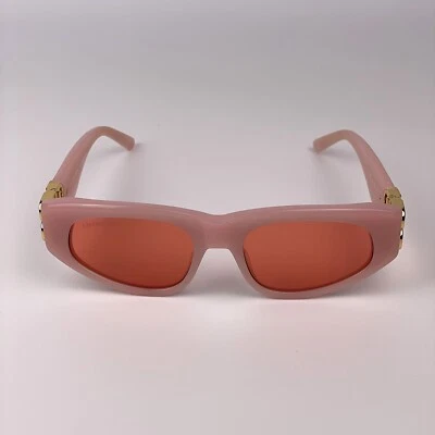 Balenciaga Men Sunglasses Pink Gold Red Cat Eye BB0095S 003 NEW AUTHENTIC - Image 1 of 4