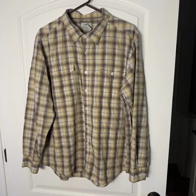 Horny Toad Long Sleeve Shirt Mens XL Plaid Soft Hiking Camping Button Up Pockets - Image 1 of 4