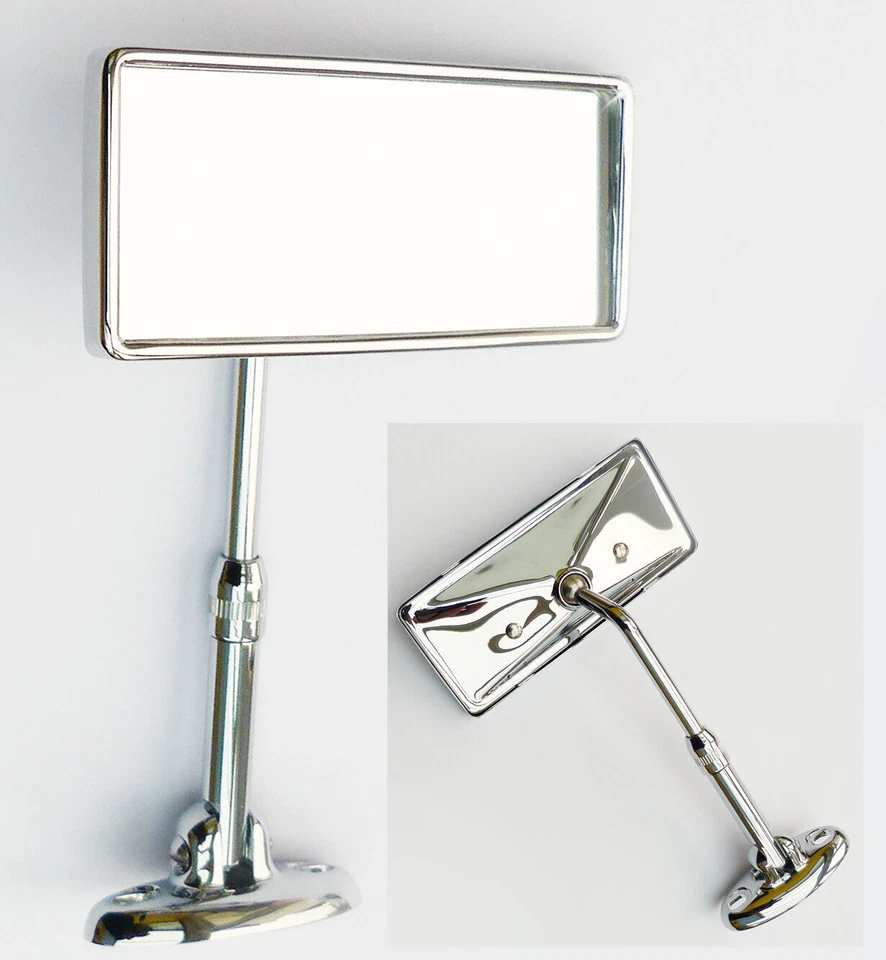 Classic or Vintage Car Adjustable Interior Mirror with Chrome Back - Image 1 of 1