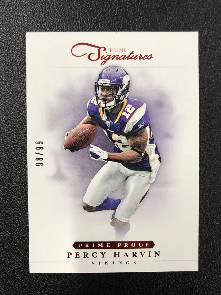 2012 Panini Prime #45 Percy Harvin Prime Proof Red /99 Minnesota Vikings - Image 1 of 2