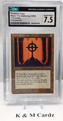 MTG - Chronicles - Tormod's Crypt - Graded - CGC 7.5 - Vintage - Image 1 of 4