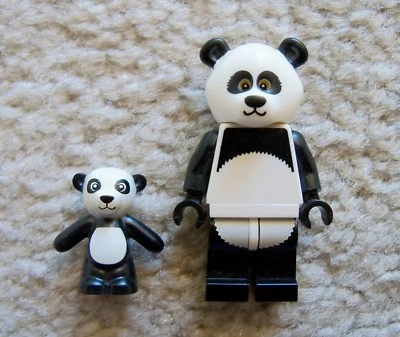 LEGO Collectible Minifigures - Rare - Panda Suit Guy w/ Teddy Bear - Excellent - Image 1 of 3
