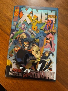 X-MEN ALPHA # 1C - Gold Holochrome Edition - NM Marvel Comics - Foto 1 di 6