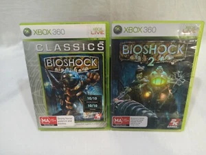 Xbox 360 - Bioshock 1 and 2. Like New Condition. Region PAL. Free Postage - Picture 1 of 12