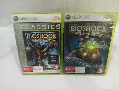 Xbox 360 - Bioshock 1 and 2. Like New Condition. Region PAL. Free Postage - Image 1 of 4