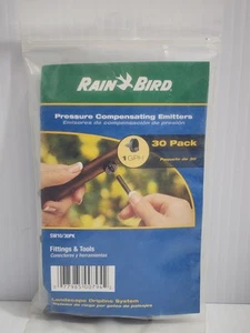 Rain Bird SW10 30Pack Pressure Compensating Emitters Fittings 1 GPH Dripline Sys - Picture 1 of 2