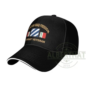 Gorra de béisbol unisex veterano de Irak 3ª División de Infantería ajustable sombrero de papá - Imagen 1 de 9