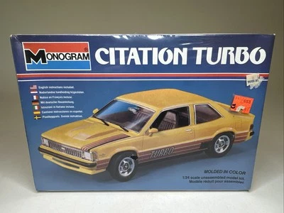 Monogram #2278 Model Kit Citation Turbo 1981 1/24 Scale New Sealed - Image 1 of 4