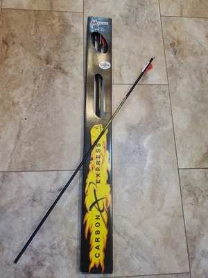 Flechas Carbon Express Mayhem 250 6pk nuevas en caja paletas rojas/blancas Foto 1 de 3