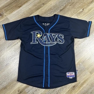 CHRIS ARCHER # 22 TAMPA BAY RAYS MAJESTIC 正品球衣男式 50 码蓝色酷 — 第 1/4 张图片