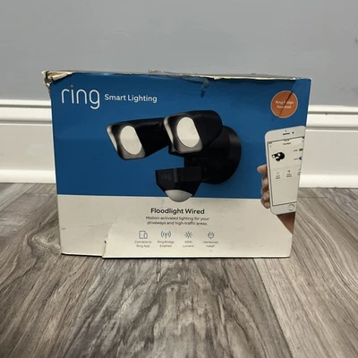 New Ring 5W21S8-BEN0 Outdoor Motion-Sensor Security Smart Floodlight, Wired - Image 1 of 4