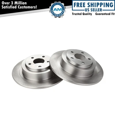Rear Brake Rotors Solid For 2003-2006 Subaru Baja 2000-2004 Legacy Outback - Image 1 of 4