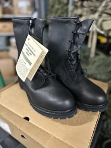 Black Leather Intermediate Cold/Wet Weather Combat Boot - NIB, Size 14W VIBRAM - Picture 1 of 6