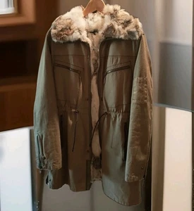 Just Cavalli Rabbit fur lined Parka  Woman S - Imagen 1 de 24